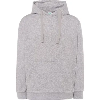 Pánské tričko JHK Klokaní mikina Barva: Ash Melange, Velikost: S G_JHK421