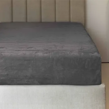 Jiří Polášek Napínací prostěradlo MIKROVLÁKNO tmavě šedé Velikost: 90x200 na výšku 23-26 cm