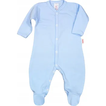 Kojenecký overall FIALOVÝ OVERAL z BIO BAVLNY, certifikát GOTS BLUE vel. 74 KLEKLE