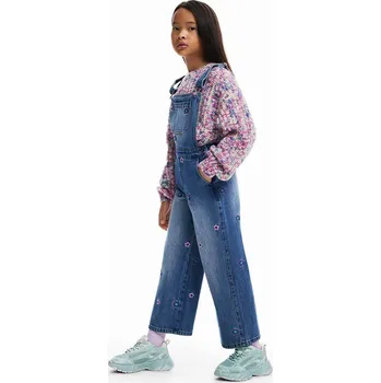 Dětské džínové lacláče Desigual 24WGDD04 modrá 95X, vel. 128