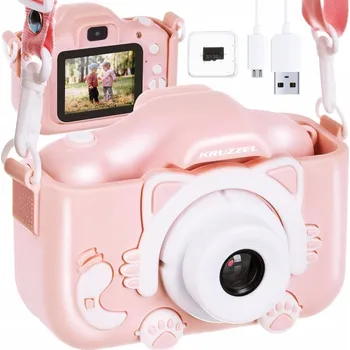 Digitální kompakt Digitální fotoaparát GALAXIA Koťátko růžové