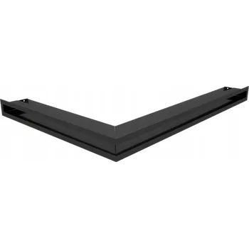 Krátká větrací mřížka Kratki černá