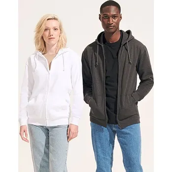 Pánská mikina SOL´S Unisex celorozepínací mikina s kapucí Barva: Hnědá, Velikost: XXL G_L03812