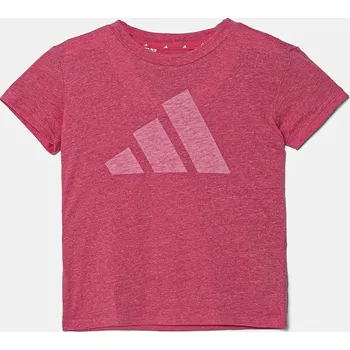 Dětské tričko adidas fialová barva, JC9779 40X, vel. 128