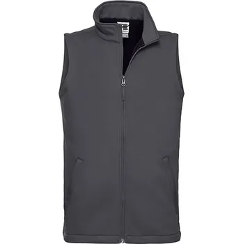 Pánská vesta Russell Pánská elegantní softshellová vesta a Barva: Convoy Grey (Solid), Velikost: XS G_Z041M