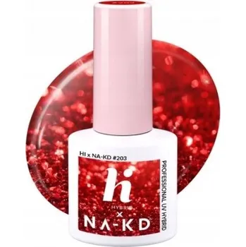 Lak na nehty Hybridní lak barevný lak hi hybrid Červená 5 ml