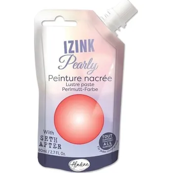 Výtvarná barva Aladine Izink Pearly Efektová barva Coral 80 ml 1 ks