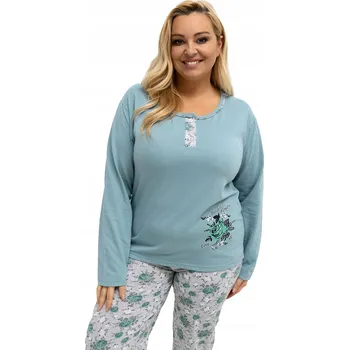 Dámské pyžamo Dámské pyžamo dvoudílné bavlněné, plus size (větší velikosti)