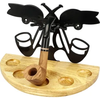 KRCZ Stojánek na dýmky půlkulatý, 5ks, přírodní I