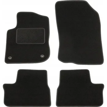 autokoberec Koberce do auta Peugeot 2008 2013-2018 4 ks, Velurové textilní černé