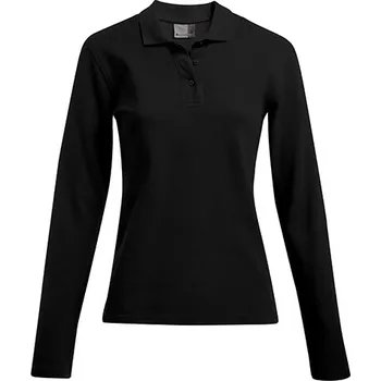 Dámská košile Promodoro Dámské těžké polo s dlouhým rukávem Barva: black, Velikost: XXL G_E4605