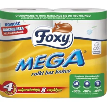 Toaletní papír Toaletní papír FOXY MEGA 4 role 3vrstvý
