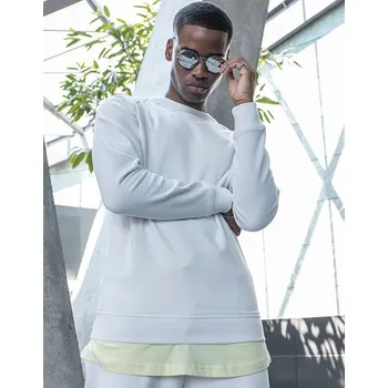 Pánská mikina Build Your Brand Výstřih z raglánového potu Barva: Černá, Velikost: XL G_BY094