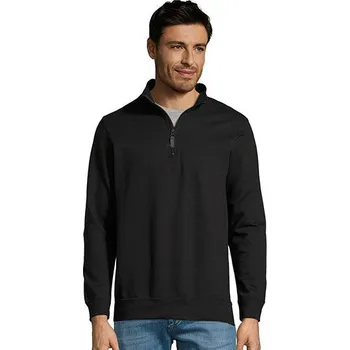 Pánská mikina SOL´S Pánská mikina s vysokým límcem na zip Stan Barva: Černá, Velikost: L G_L02088