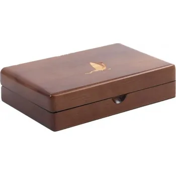 Pouzdro na rybářské vybavení Krabička na mušky Maxcatch WOODEN MICRO SLIT