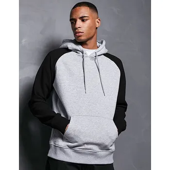 Pánská mikina Build Your Brand Basic Mikina raglánová, kapuce Barva: Hnědá, Velikost: L G_BYBB005