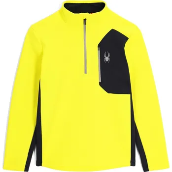 Pánský svetr Pánský svetr Spyder BANDIT 1/2 ZIP 24/25 - acid yellow / S