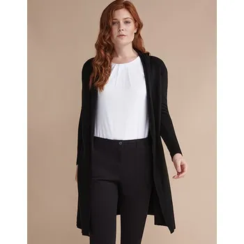 Dámský svetr Henbury Dámský dlouhý kardigan/svetr Barva: Šedá, Velikost: 3XL G_W719