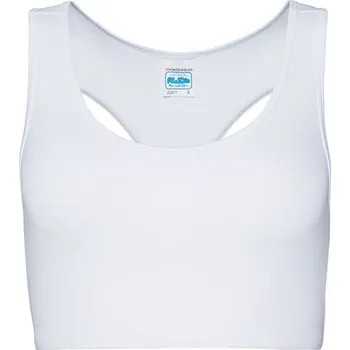 Just Cool Dámské cool sportovní Crop Top Barva: Arctic White, Velikost: L G_JC017