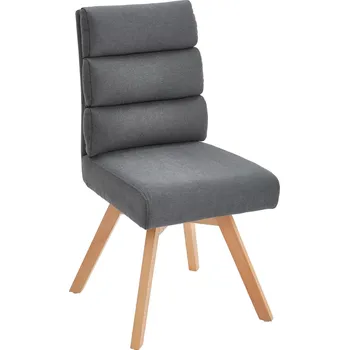 Jídelní židle Šedá židle Besni 45 x 88 x 62 100 % polyester, masiv buk