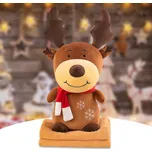 Plyšový SOBÍK s dětskou dekou uvnitř, hnědý