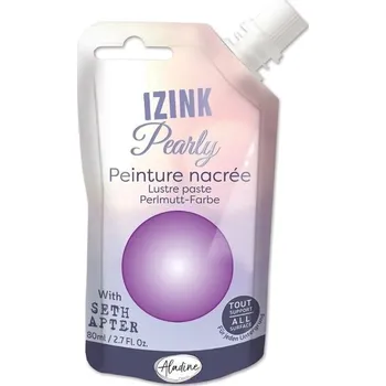 Speciální výtvarná barva Aladine Izink Pearly Efektová barva Lavender 80 ml 1 ks