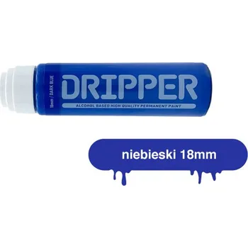 Dekorativní fix s mopovým hrotem DRIPPER 18 mm, modrý