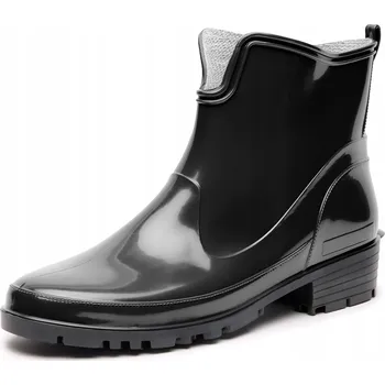 Dámské holínky Holínky dámské krátké PVC gumové holínky dámské gumáky LMG-930 Černé 38