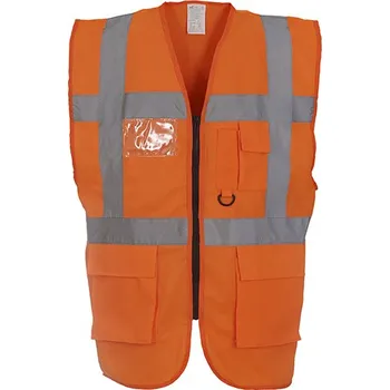 YOKO Multifunkční vesta a Executive Barva: Hi-Vis Orange, Velikost: XL G_YK801