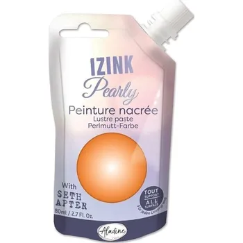 Speciální výtvarná barva Aladine Izink Pearly Efektová barva Tangerine Orange 80 ml 1 ks