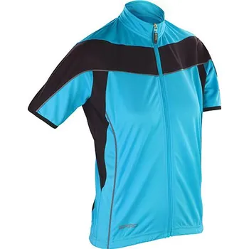 SPIRO Dámské cyklistické oblečení Full Zip Performance Top Barva: Aqua, Velikost: XL (42) G_RT188F