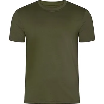 Pánské tričko HRM Pánská organická těžká luxusní trička s kulatým výstřihem Barva: olive, Velikost: XS G_HRM103