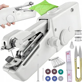 Mini Ruční Šicí Stroj Přenosný Cestovní Domácí + Příslušenství