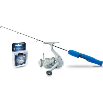 Jaxon Sestava na dírky Prut ICE 70 Medium Light + naviják + vlasec