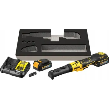 RÁČNOVÝ UTAHOVÁK AKUMULÁTOROVÝ PNEUMATICKÝ 18V 1/2" 3/8" SADA 2X1.7AH DEWALT