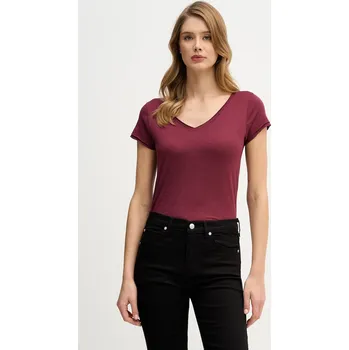 Tričko Sisley dámské, fialová barva 3TNHL4007 93X, vel. M