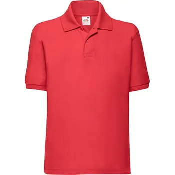 Fruit of the Loom Dětské Polo 65/35 Barva: red, Velikost: 116 G_F502K