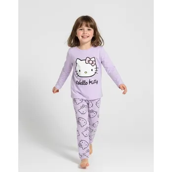 Dívčí spodní prádlo Sinsay - Dvoudílná pyžamová souprava Hello Kitty - levandulová - ZD773-04X - ZD773-04X-110