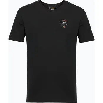 Pánské tričko Pánské tričko Aeronautica Militare AM1UTI005 s kulatým výstřihem black