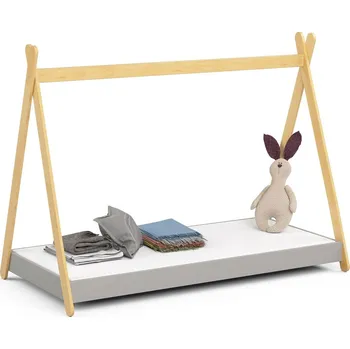 Dětská postel Dětská postel 180x80 GEM s matrací šedá