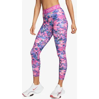 Dámské legíny Nike W NP DF MR 7/8 TGHT AOP L
