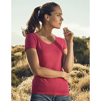 X.O by Promodoro Dámské tričko Deep Scoop Barva: Olivová, Velikost: 3XL G_XO1545