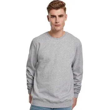 Pánská mikina Build Your Brand Prémiová mikina s mikina bez kapuce Barva: Šedá, Velikost: S G_BY119