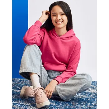 Dívčí mikina Gildan Softstyle® středně těžká fleecová mikina pro mládež Barva: Bílá, Velikost: XL (176) G_GSF500K