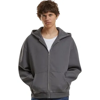 Pánská móda Build Your Brand Nadýchaná mikina na zip Barva: Magnet, Velikost: 4XL G_BY285