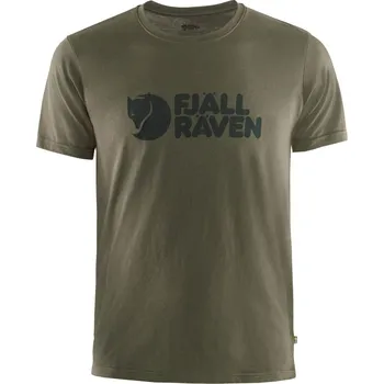tričko pánské FJÄLLRÄVEN Fjällräven Logo T-shirt M Dark Olive - XXL
