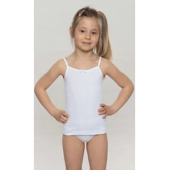 Podprsenka Wadima dívčí tílko bílé bavlna velikost 122
