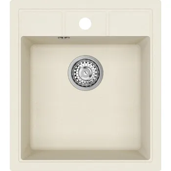 Granitový dřez Granitový dřez Helika NOVA SQN100 blanched almond