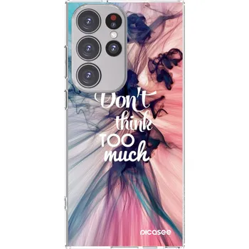 Pouzdro na mobilní telefon Picasee silikonový průhledný obal pro Samsung Galaxy S23 Ultra 5G - Nemysli tolik