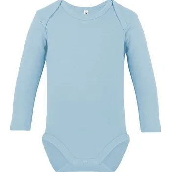 Kojenecký body Link Kids Wear Organické kojenecké body Rebel s dlouhým rukávem 02 Barva: Powder Blue, Velikost: 50-56 G_X21420